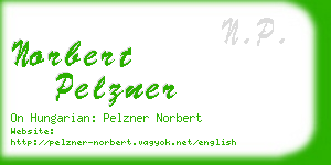 norbert pelzner business card